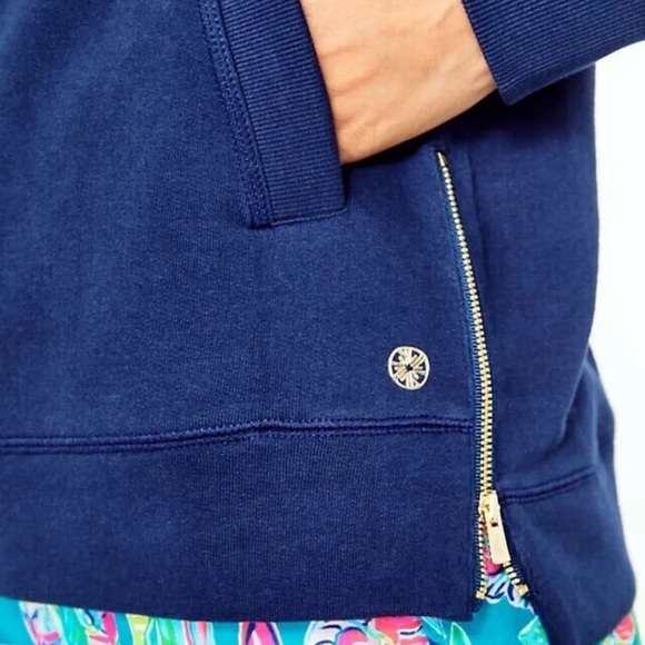 Lily Pulitzer Luxletic Beach Comber Pullover Sweatshirt Top S - Picture 5 of 12